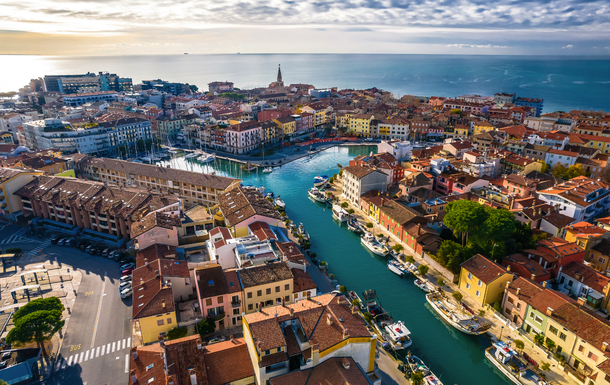 Grado an der Nordküste der Adia, Italien