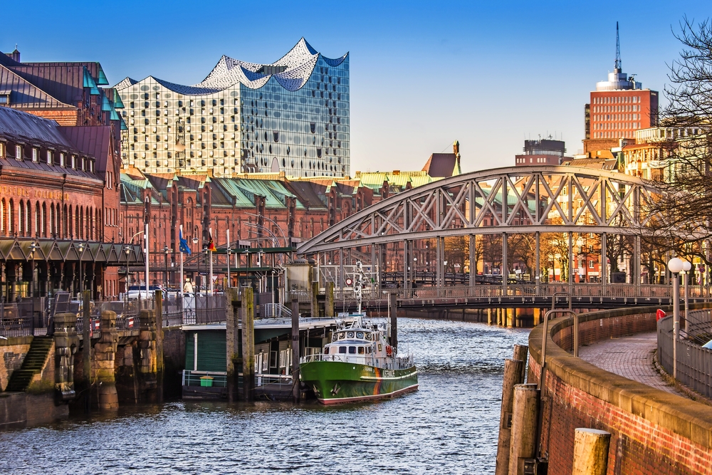 Speicherstadt von Hamburg, Deutschland