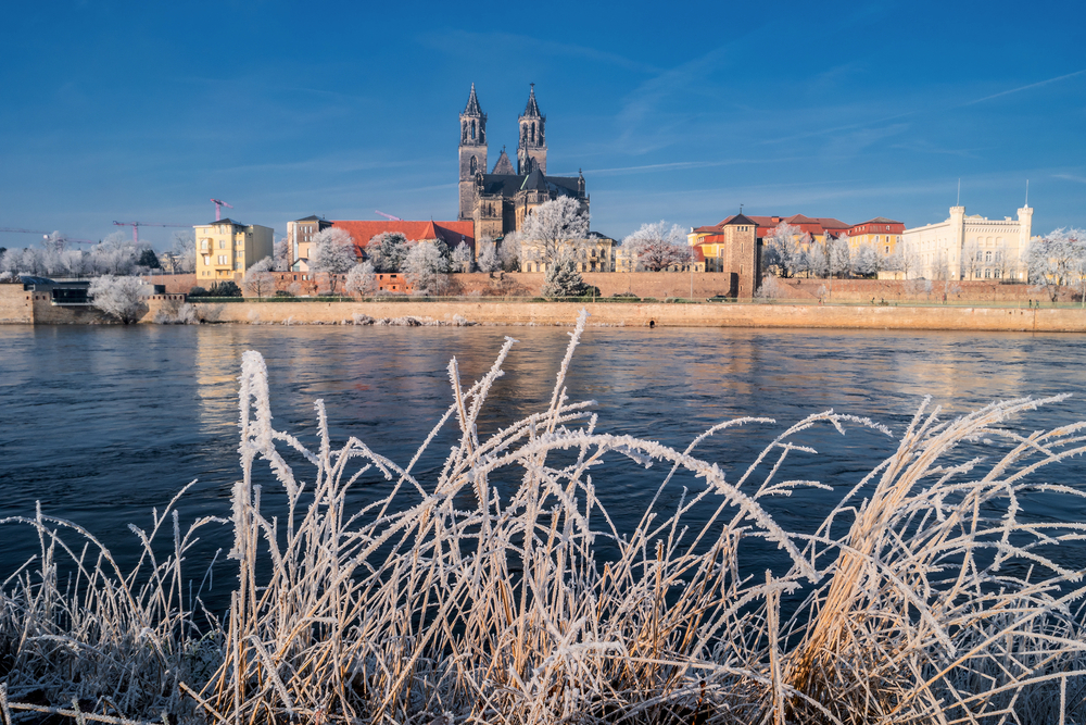 winterliches Magdeburg