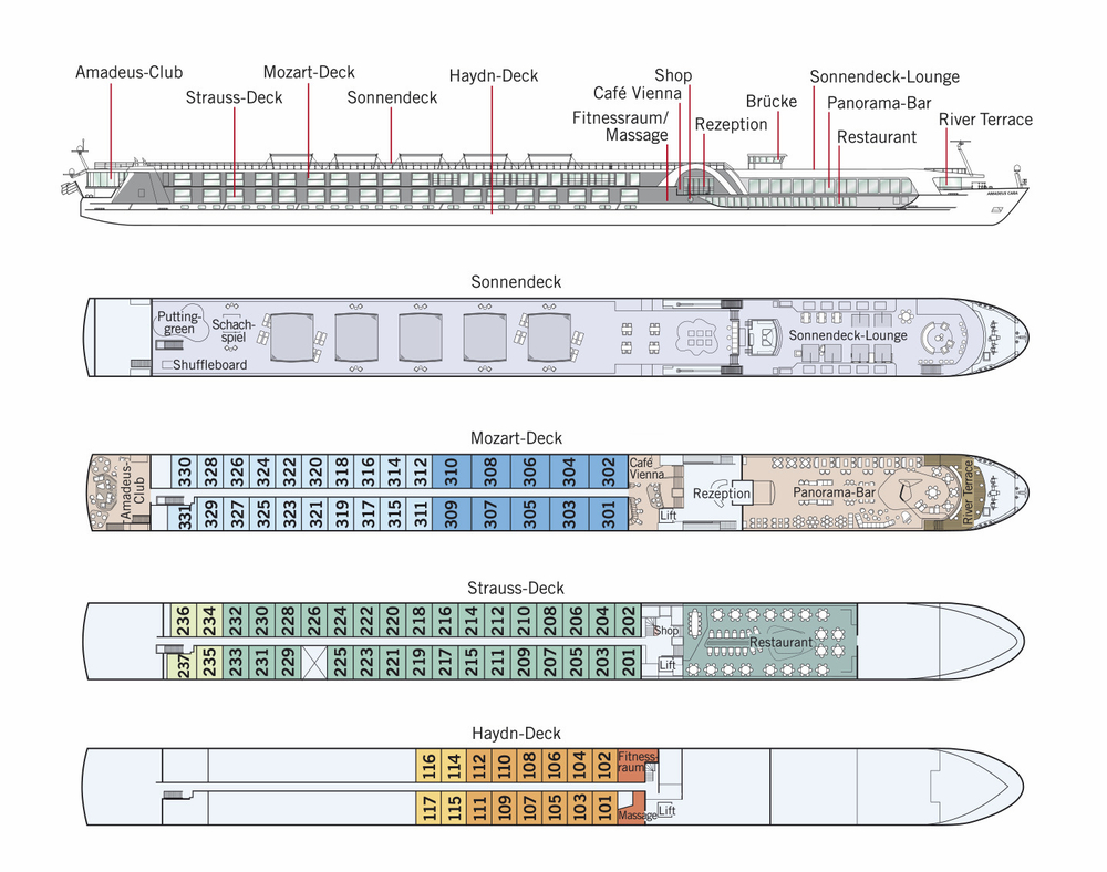 Deckplan AMADEUS Cara