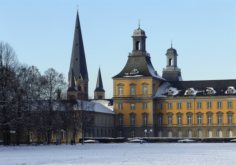 Universität von Bonn im Winter