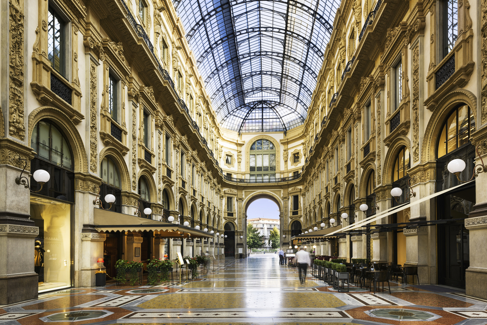 Passage der Galleria Vittorio Emanuele II in Mailand, Italien