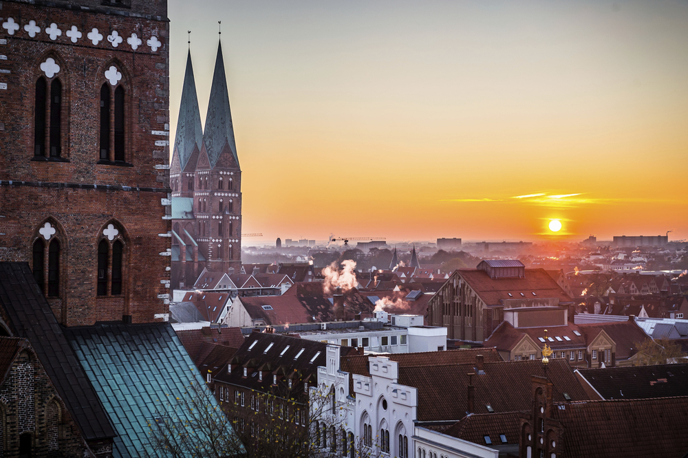Lübeck_Riesenrad auf dem Koberg Ausblick